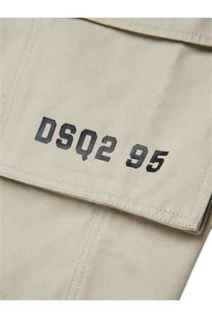 pantalone in cotone beige DSQUARED KIDS | DQ3210D0AGKDQ717